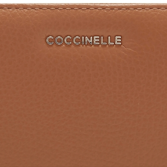 Coccinelle Large Metallic Soft Zip wallet, Tobacco (NWT) - Picture 7 of 7